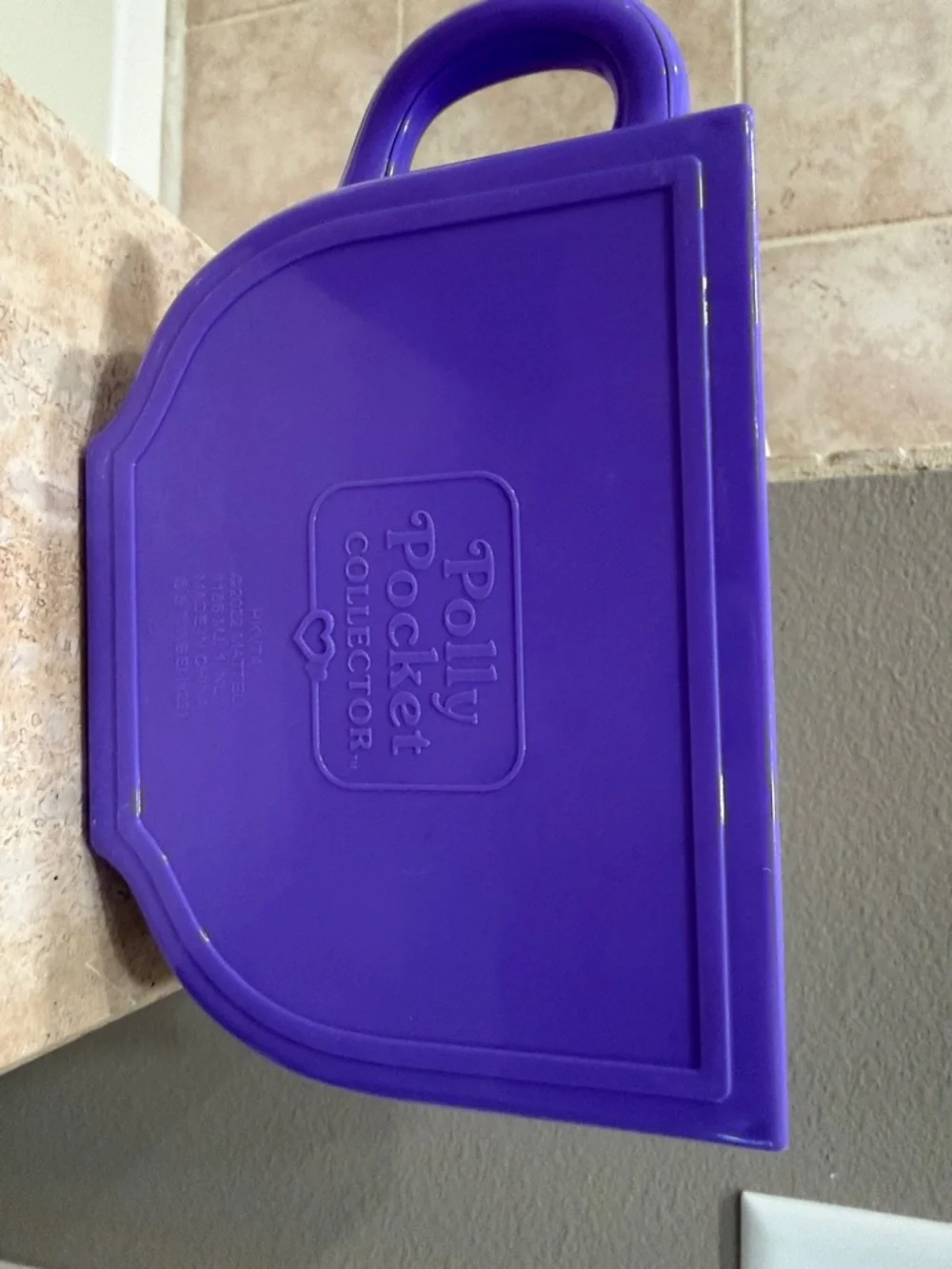 Friends Polly Picket Playset Carrying Case - Purple with Orange & Green Interior